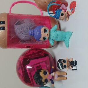 Set of  4 dolls L.O.L surprise, for girls 5-10  years old.